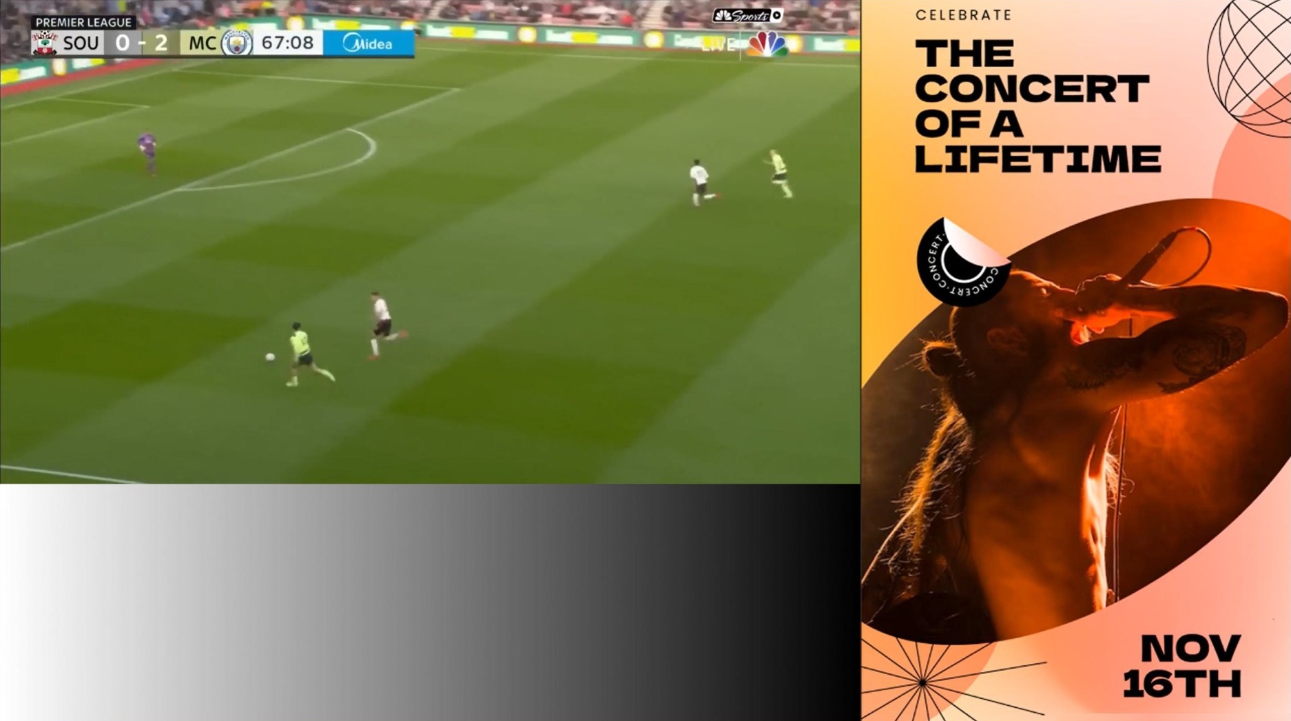 L-Bar ad insertion on live Premier League broadcast